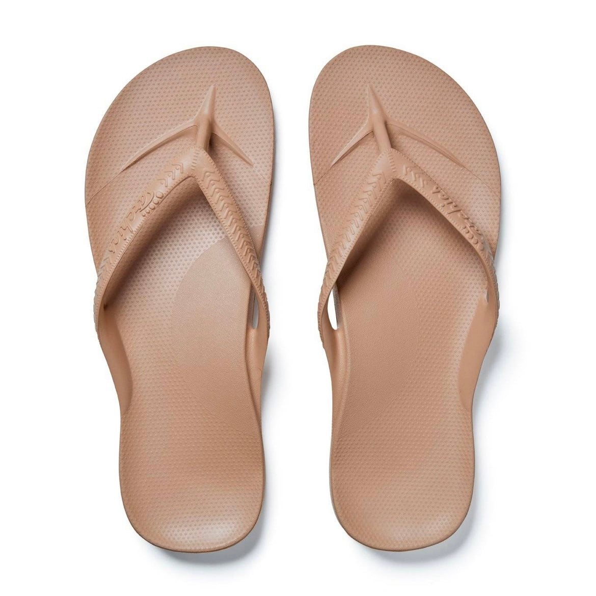 Archies Tan Arch Support Thongs Flip Flop Orthotic