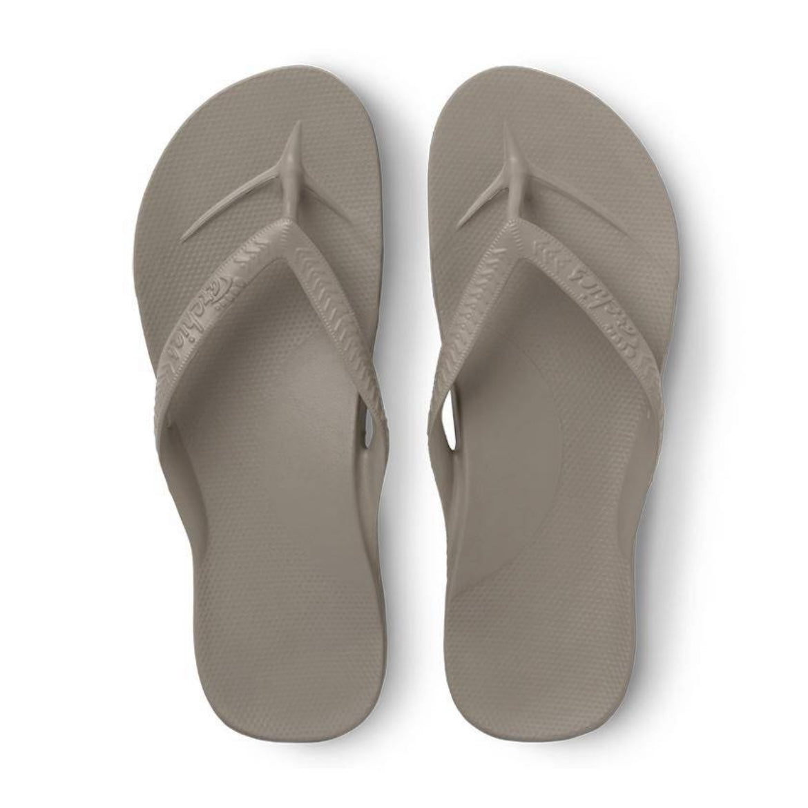 Archies Taupe Arch Support Thongs Flip Flop Orthotic
