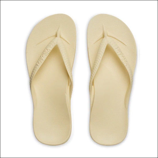 Archies Lemon Arch Support Thongs Flip Flop Orthotic