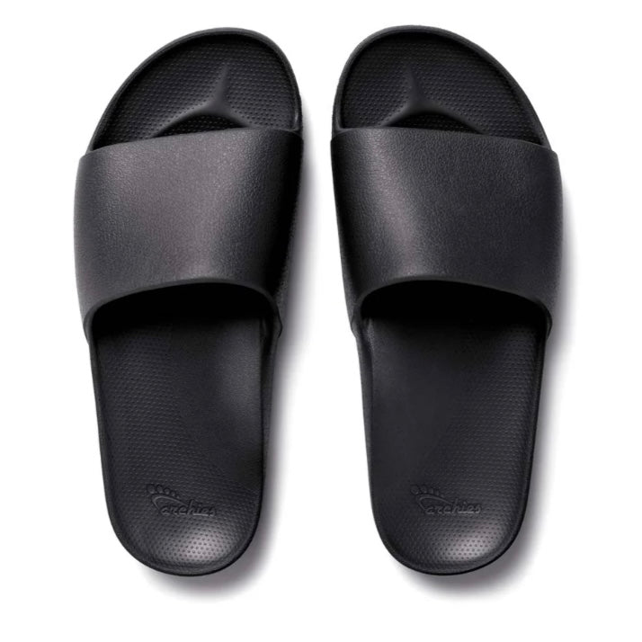 Archies Black Arch Support Slides Orthotic