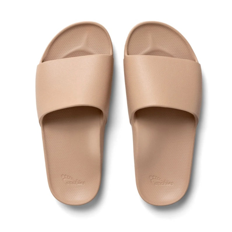 Archies Tan Arch Support Slides Orthotic