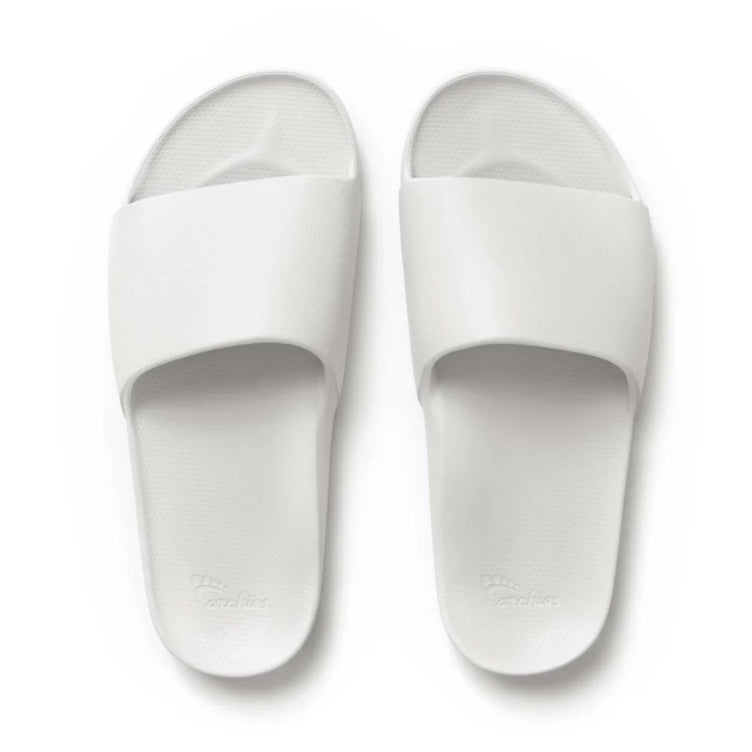 Archies White Arch Support Slides Orthotic