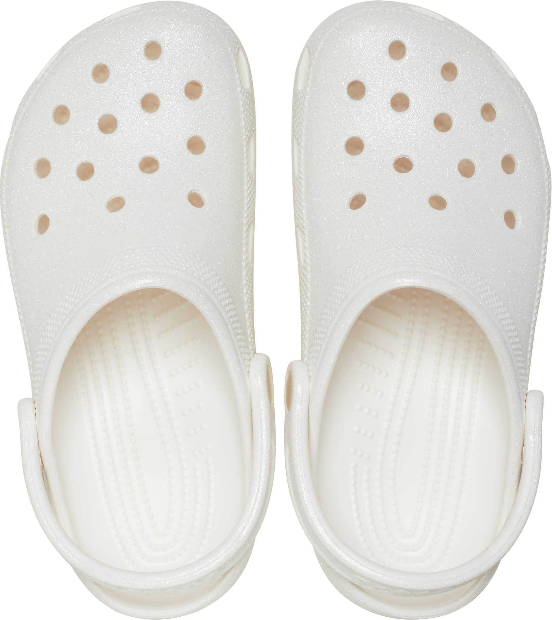 Crocs - Unisex Classic Glitter Clog White