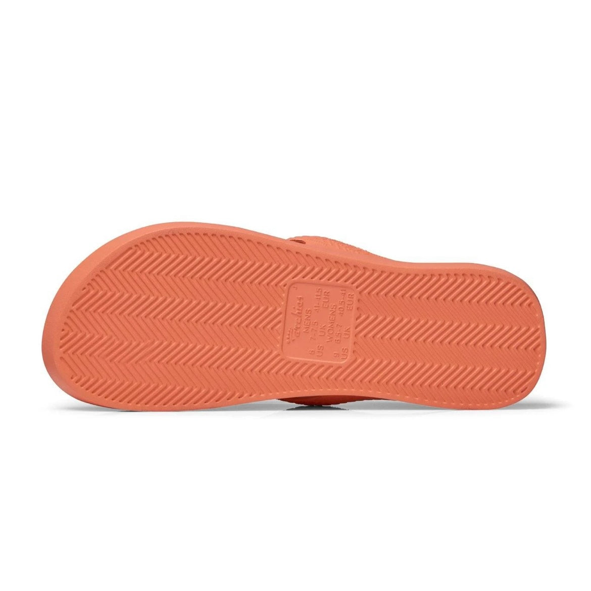 Archies Peach Arch Support Thongs Flip Flop Orthotic