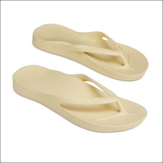 Archies Lemon Arch Support Thongs Flip Flop Orthotic